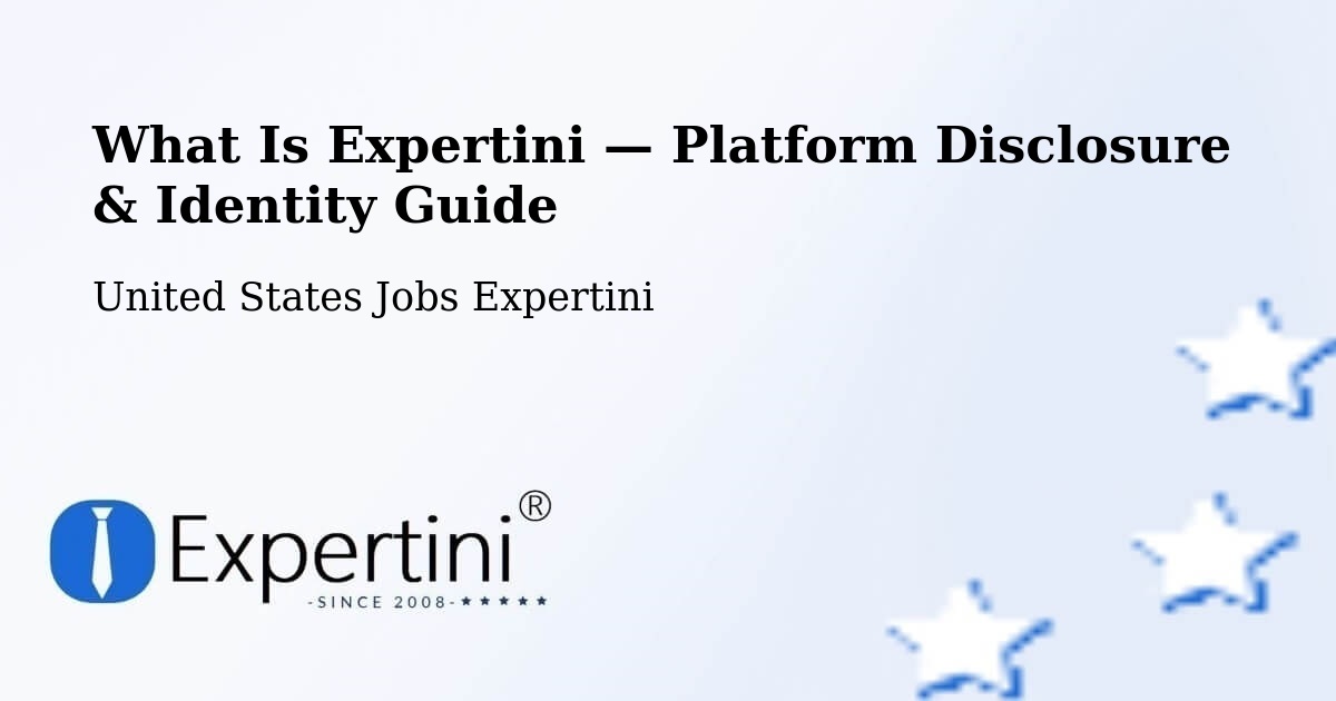 What Is Expertini — Platform Disclosure & Identity Guide – Lee